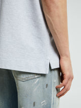 Acne Studios - Logo T-shirt in Pale Grey Melange