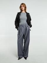 The Frankie Shop - Ripley Pleated Trousers in Grey
