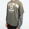 Acne Studios - Layered Logo T-shirt in Vintage Green