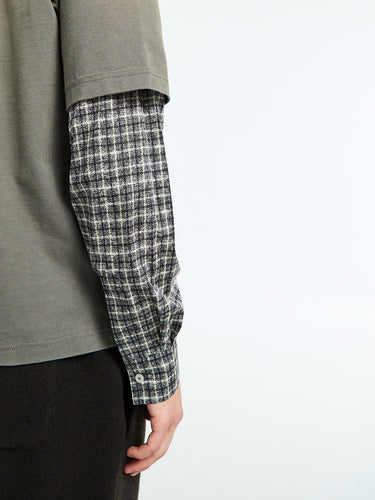 Acne Studios - Layered Logo T-shirt in Vintage Green