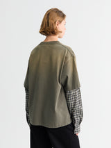 Acne Studios - Layered Logo T-shirt in Vintage Green