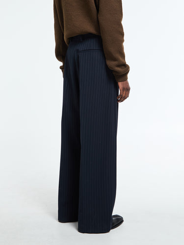 Acne Studios - Pinstriped Trousers in Navy