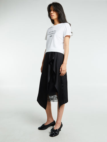 Acne Studios - Layered Satin Skirt in Black