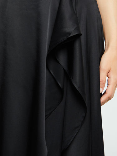 Acne Studios - Layered Satin Skirt in Black