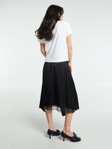 Acne Studios - Layered Satin Skirt in Black