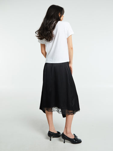 Acne Studios - Layered Satin Skirt in Black
