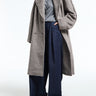 Acne Studios - Double-Breasted Wool Coat in Warm Grey Melange