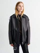 Acne Studios - Leather Biker Jacket in Black