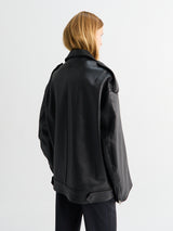 Acne Studios - Leather Biker Jacket in Black
