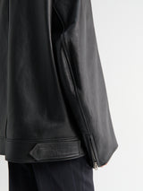 Acne Studios - Leather Biker Jacket in Black