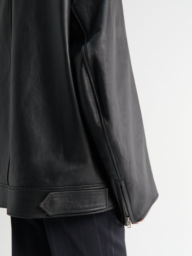 Acne Studios - Leather Biker Jacket in Black