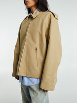 Acne Studios - Cotton Satin Jacket in Beige