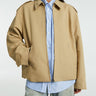 Acne Studios - Cotton Satin Jacket in Beige