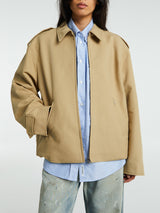 Acne Studios - Cotton Satin Jacket in Beige