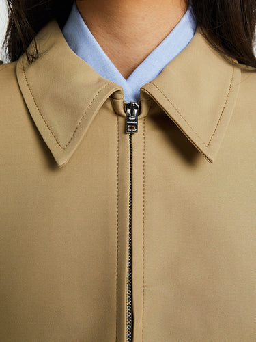 Acne Studios - Cotton Satin Jacket in Beige