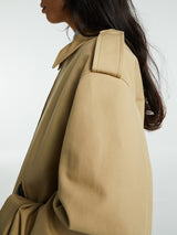 Acne Studios - Cotton Satin Jacket in Beige