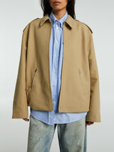 Acne Studios - Cotton Satin Jacket in Beige