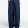 Acne Studios - Satin Trousers in Navy Blue
