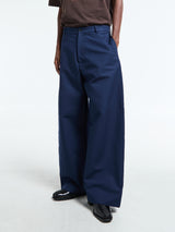 Acne Studios - Satin Trousers in Navy Blue