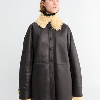 Acne Studios - Jacket in Coffee Brown and Pale Yellow