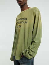 Acne Studios - Relaxed fit Logo T-shirt in Olive Green
