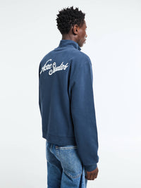 Acne Studios - Zip-up Sweatshirt in Deep Blue