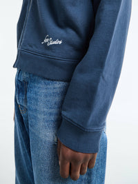 Acne Studios - Zip-up Sweatshirt in Deep Blue