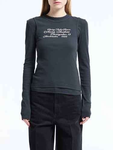 Acne Studios - Layered Longsleeve T-shirt in Black