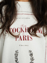 Acne Studios - Layered print t-shirt in Off White