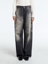 Acne Studios - 1981U Loose Fit Jeans in Black Trafalgar