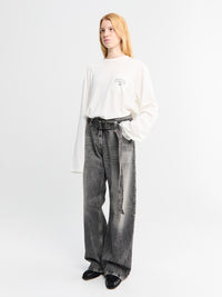 Acne Studios - Belted Jeans in Washed Black