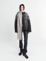 Acne Studios - Faux Fur Trimmed Denim Jacket in Black