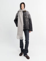 Acne Studios - Mohair Scarf with Hood in Grey