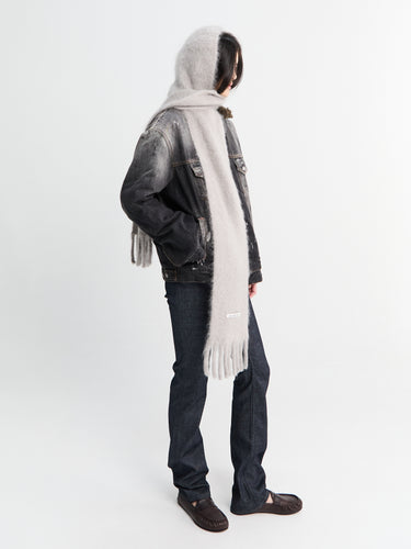 Acne Studios - Mohair Scarf with Hood in Grey