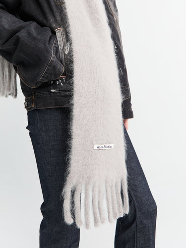 Acne Studios - Mohair Scarf with Hood in Grey