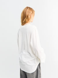 Acne Studios - Longsleeved Logo T-Shirt in Optic White