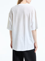 Acne Studios - Relaxed Fit Logo T-Shirt in Dusty White