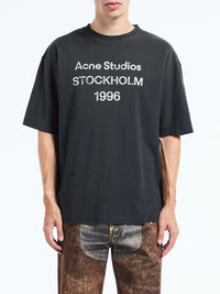 Acne Studios - Relaxed Fit Logo T-Shirt in Faded Black
