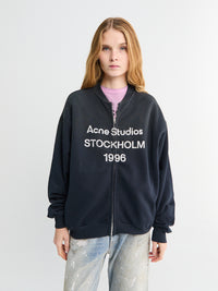 Acne Studios - Logo Zip Sweatshirt in Black