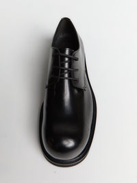 Acne Studios - Leather lace-up shoes in Black