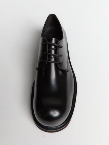 Acne Studios - Leather lace-up shoes in Black