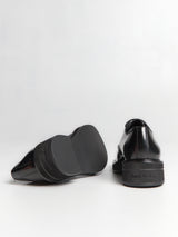 Acne Studios - Leather lace-up shoes in Black