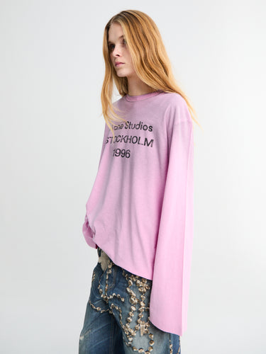 Relaxed Fit Logo T-Shirt in Cotton Candy Pink