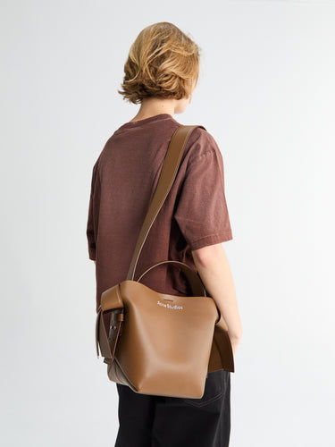 Musubi Mini Shoulder Bag in Camel Brown