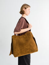 Acne Studios - Musubi Midi Bag Suede in Cognac Brown