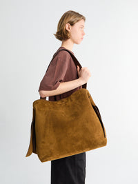 Acne Studios - Musubi Midi Bag Suede in Cognac Brown