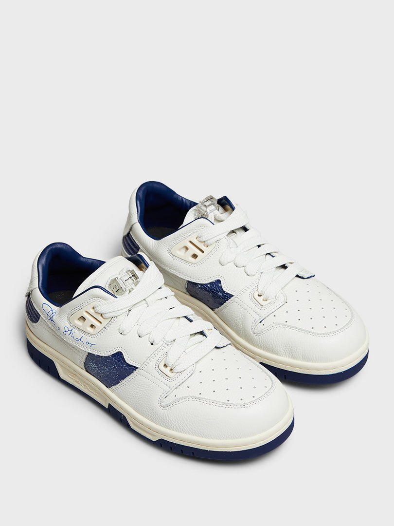 Louis Vuitton Trainer Sneaker White Blue Men's - 1A67KZ - GB