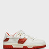 Acne Studios - Low Pop W Sneakers in White and Orange