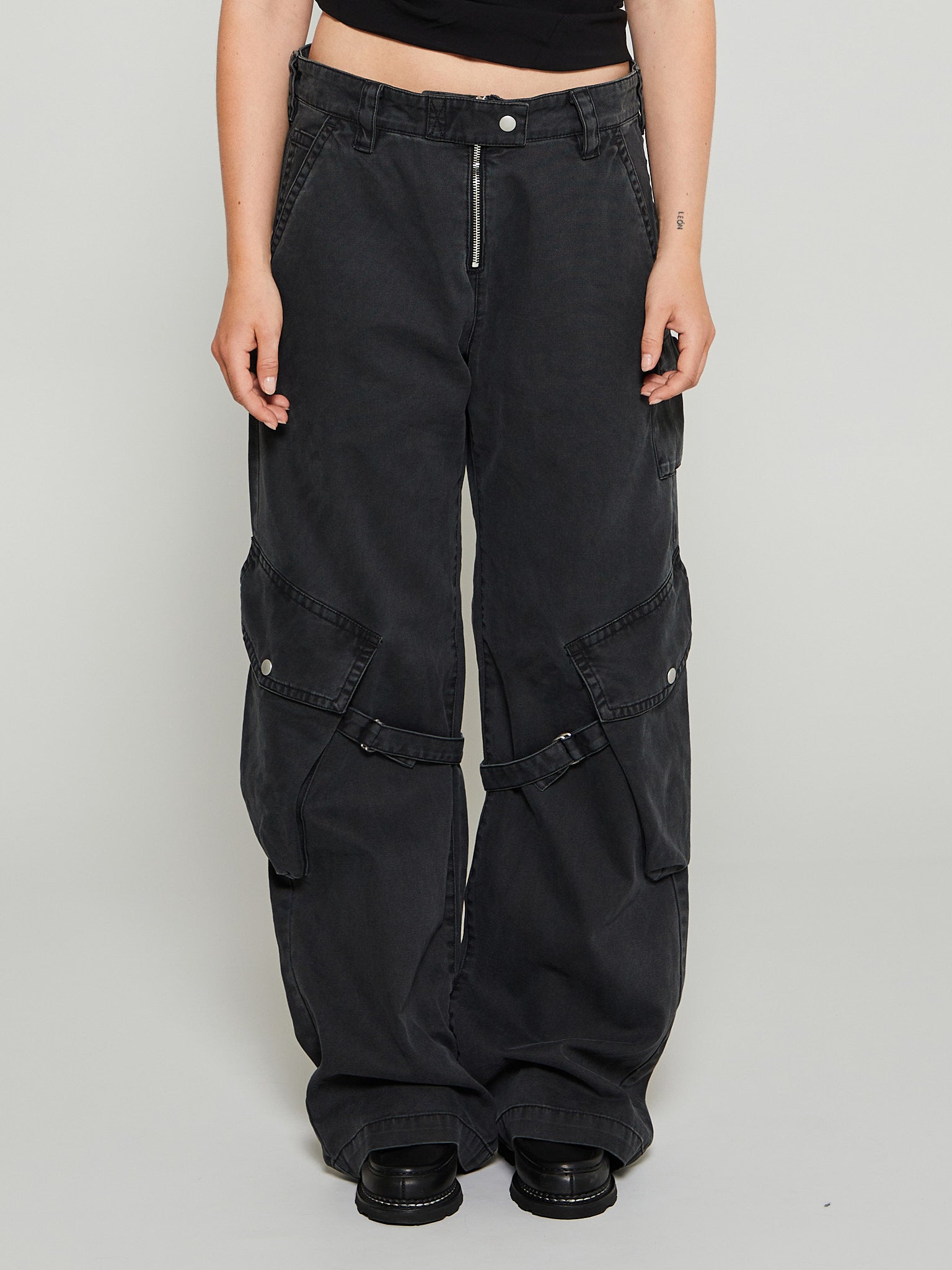 Acne Studios - Cargo Pants in Washed Black
