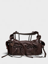 Acne Studios - Multipocket Big Grainy Bag in Chocolate Brown